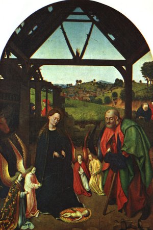  Nativity Scene by Petrus Christus