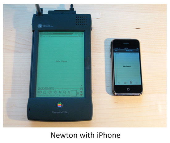 Newton versus iPhone