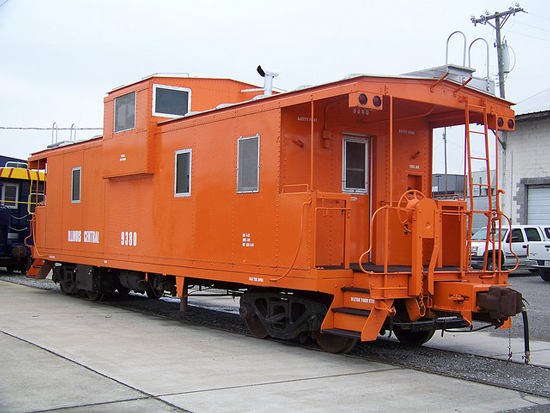 Orange caboose