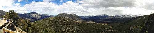 Panorama view of mountains