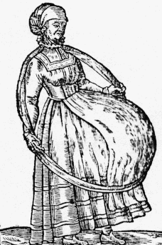 Paré's picture of a woman about to give birth to multiple children. 