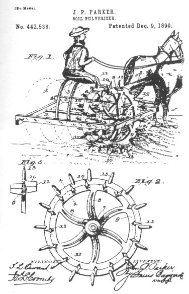 Drawings from one of Parker's many patents