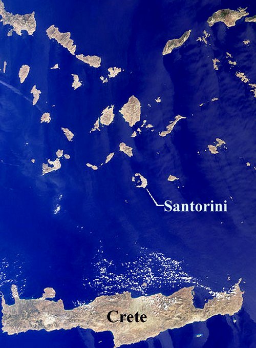 Santorini and Crete
