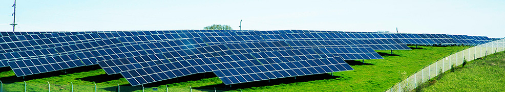A solar collector field in western Oregon