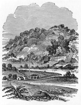Drawing of Sutter's Mill from the 1851 Harper's Magazine