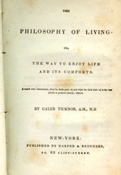 Ticknor's title page