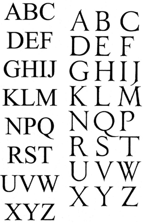 Durer's Roman letters