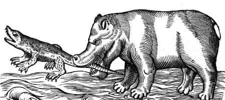 And a carnivorous hippopotamus
