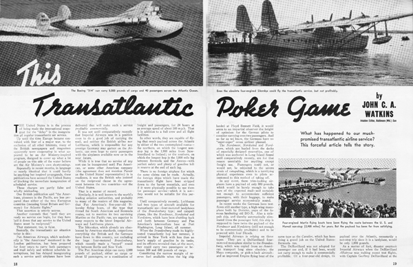 Article about transatlantic Flight