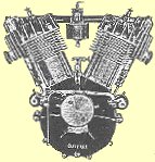 Curtiss Twin-Vee engine, from his 1907 motorcycle catalog