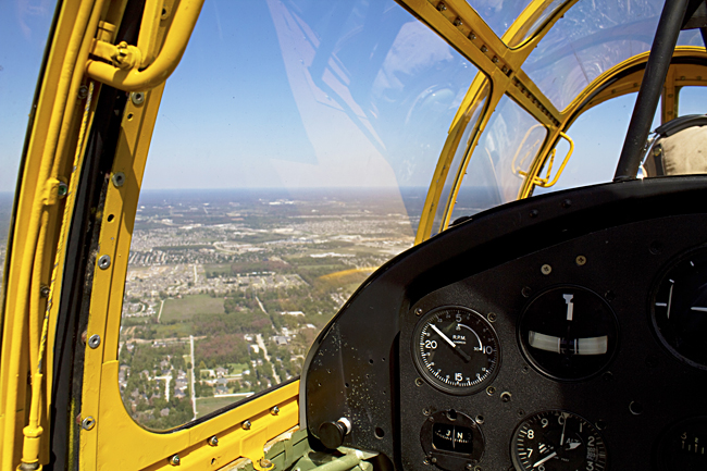 View from the PT-26 cockpit