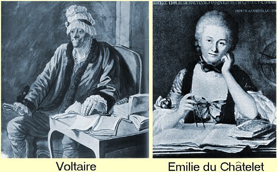 Voltair and Emilie du Chatelet