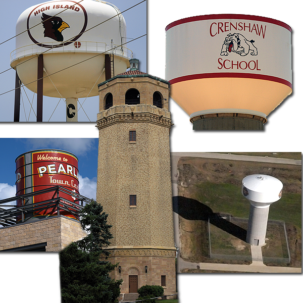 watertower collage