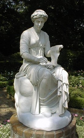Photo of a statue at the Bayou Bend Museum in Houston, by John Lienhard