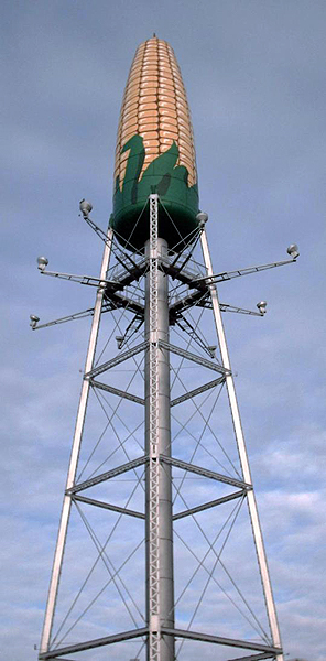 water tower corn