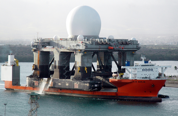 Sea-Based X-Band Radar Unit on the Blue Marlin