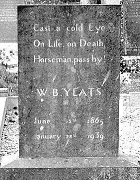 The grave of William Butler Yeats