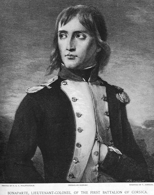 El joven Napoleón Bonaparte