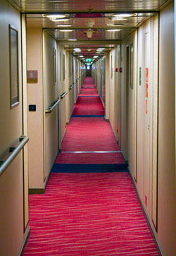 hallway from the Motor Ship Zaandam
